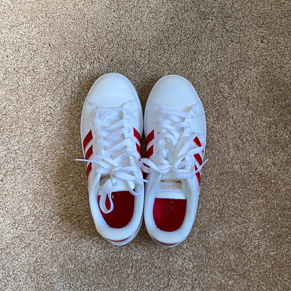 adidas White and Red Women's Sneakers